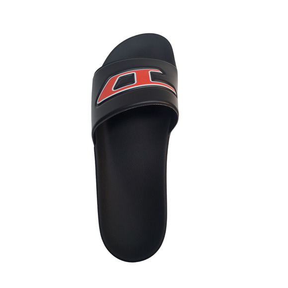 Diesel Mens  Shoes SA-Mayemi D Slip On Comfort Slide Sandals Black Red - Picture 5 of 7